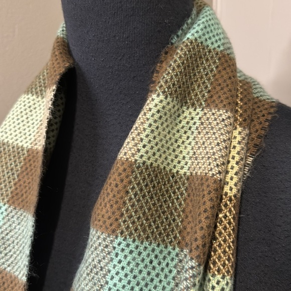 Unisex Women’s Men’s Long Fringe Scarf Checks Cashmere Winter Outdoor - Picture 2 of 5